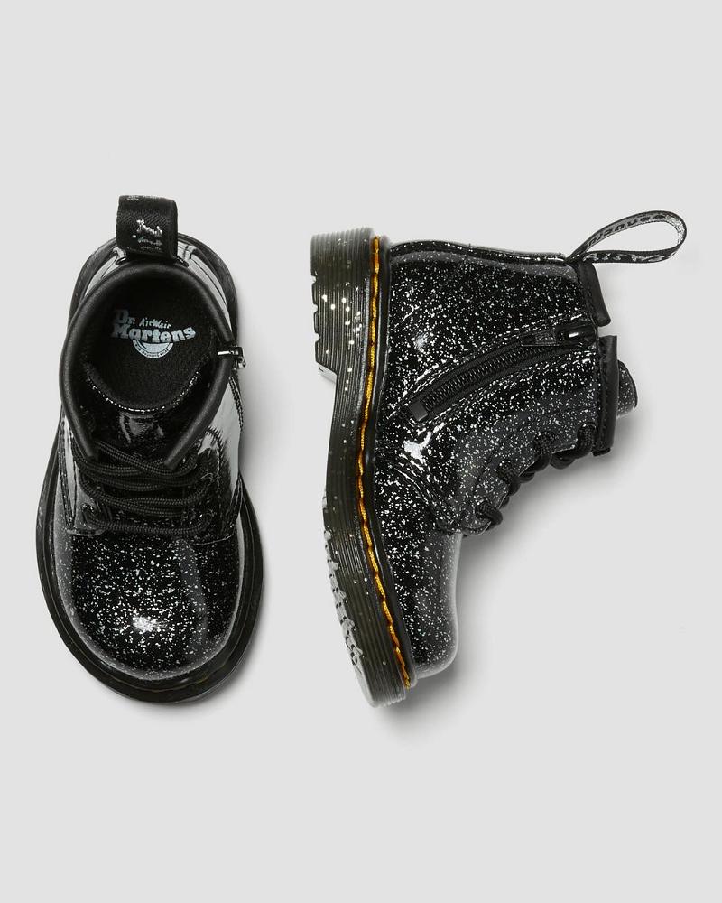 Botas Casuales Dr Martens Infant 1460 Glitter Ankle Niños Negros | MX 163YXF